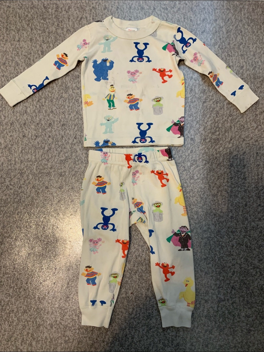 Hanna Andersson Sesame Street Pajama Set 2T *Organic Cotton*